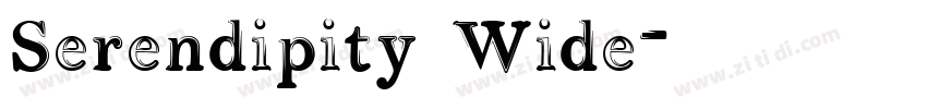 Serendipity Wide字体转换